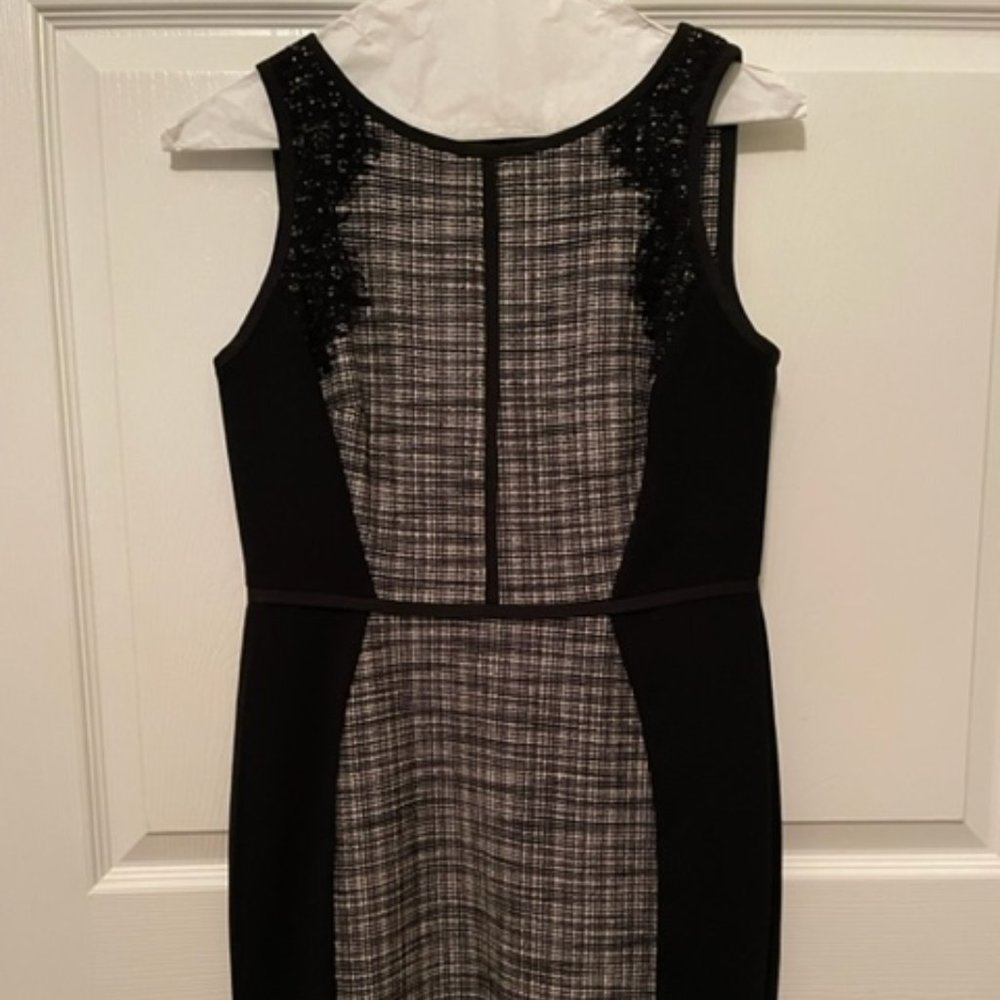 Loft size 2P fitted professional dress in black and white - Picture 2 of 8